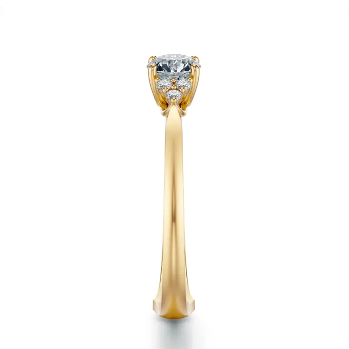 Złoty pierścionek 585 z diamentem 0.50 ct SBPZ_035